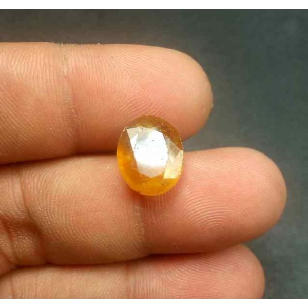 7.64 Carats African Padparadscha Sapphire 12.46 x 10.23 x 5.67 mm