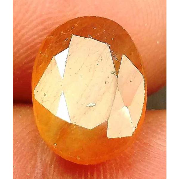 7.06 Carats African Padparadscha Sapphire 13.00 x 9.60 x 5.07 mm