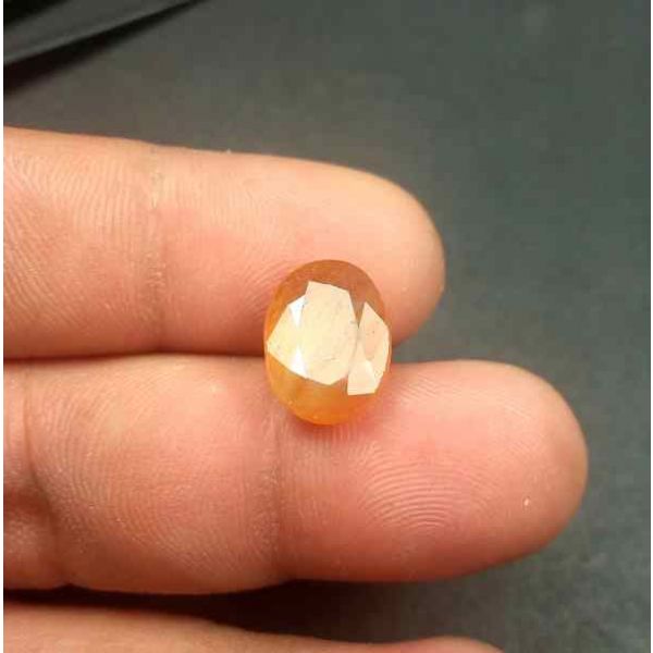 7.06 Carats African Padparadscha Sapphire 13.00 x 9.60 x 5.07 mm