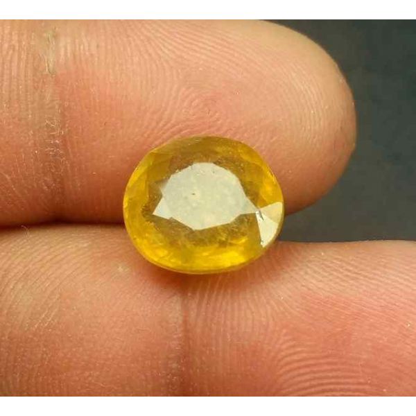 7.79 Carats African Yellow Sapphire 11.56 x 10.58 x 6.98 mm