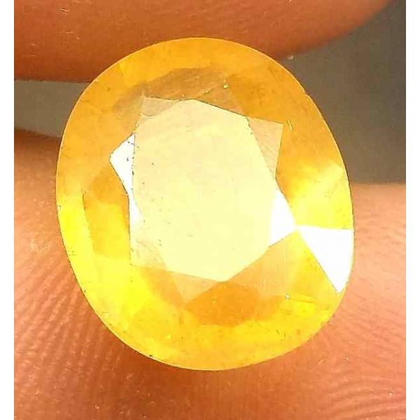 8.35 Carats African Yellow Sapphire 13.78 x 11.40 x 5.50 mm