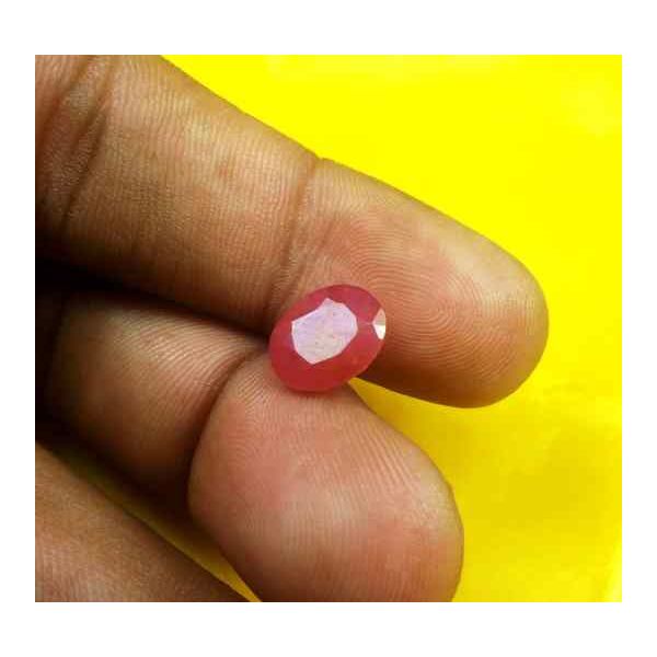 3.68 Carats Guinea Mines Ruby 10.26 x 8.15 x 4.51 mm