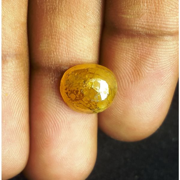 6.00 Carats  Natural Yellow Sapphire 11.03 x 9.39 x 5.69 mm