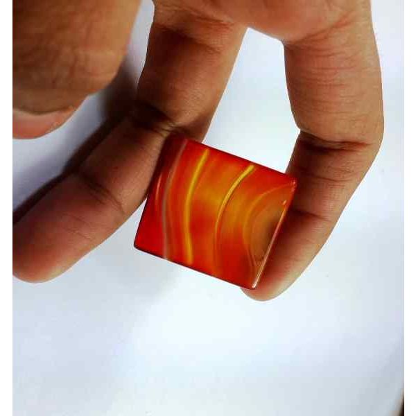 42.80 Carats Australia Banded Agate 28.91 x 26.49 x 5.52 mm