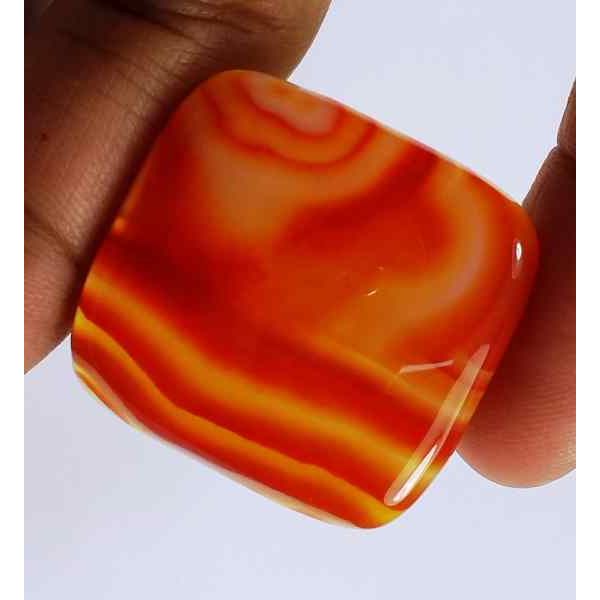 41.2 Carats Australia Banded Agate 27.46 x 26.05 x 5.84 mm