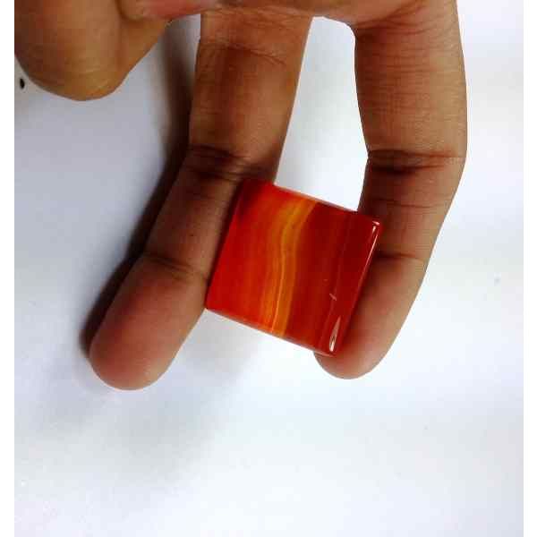 43.3 Carats Australia Banded Agate 25.58 x 25.32 x 6.44 mm