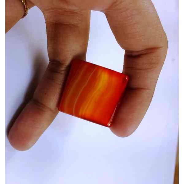 43.30 Carats Australia Banded Agate 25.58 x 25.32 x 6.44 mm