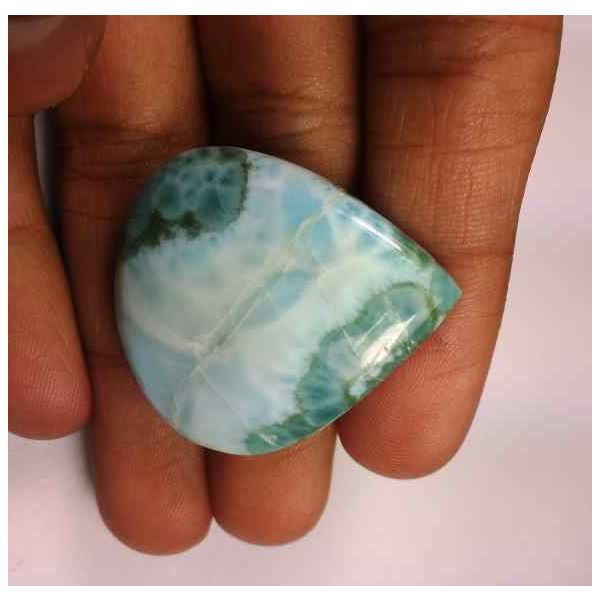 55.45 Carats Larimar 31.60 x 28.37 x 6.86 mm