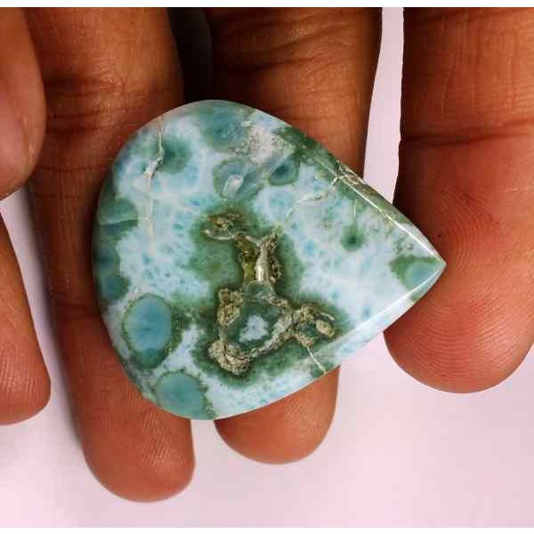 55.45 Carats Larimar 31.60 x 28.37 x 6.86 mm