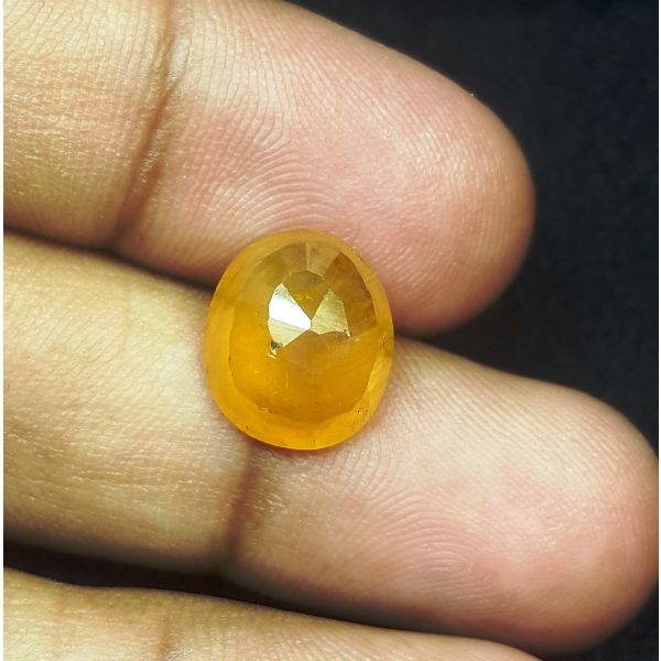 7.67 Carats Natural Orange Sapphire 11.91 x 10.22 x 6.48 mm