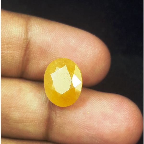 7.60 Carats Natural Orange Sapphire 12.29 x 9.78 x 5.97 mm