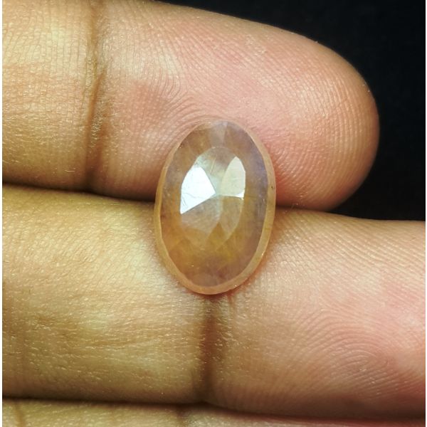 6.93 Carats Natural Orange Sapphire 13.68 x 9.25 x 5.05 mm