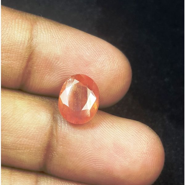 5.69 Carats Natural Orange Sapphire 11.91 x 8.29 x 6.41 mm