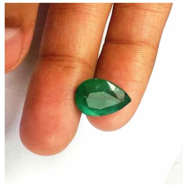 4.87 Carats Green Columbian Emerald 13.55 x 9.52 x 6.60 mm