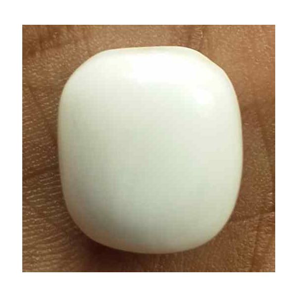 17.48 Carats Italian White Coral 14.68 x 13.33 x 8.94 mm