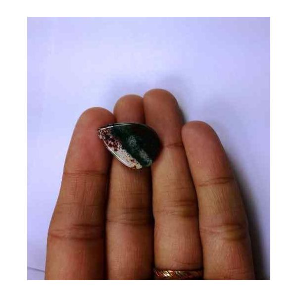 14.62 Carats Natural Red Green Blood Stone 21.45 x 14.68 x 6.49 mm