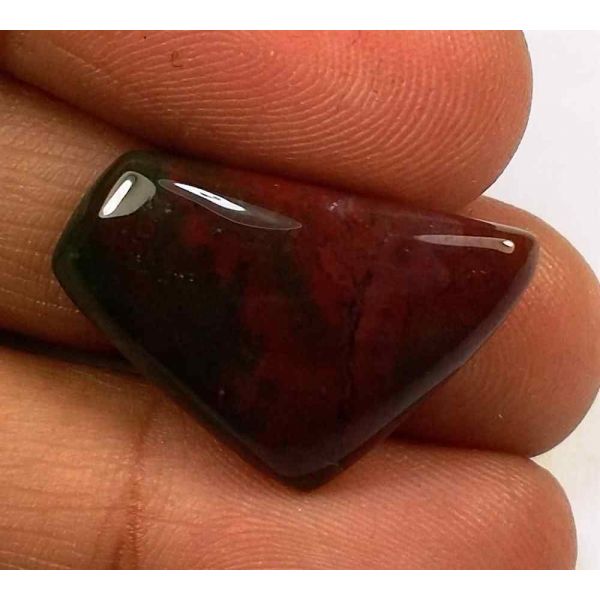 11 Carats Blood Stone 22.82 x 16.61 x 4.62 mm