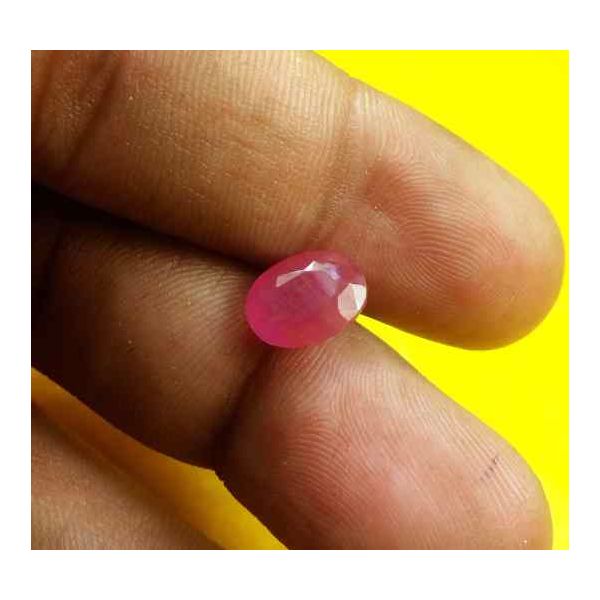 3.10 Carats Burma Ruby 9.82 x 7.37 x 4.34 mm