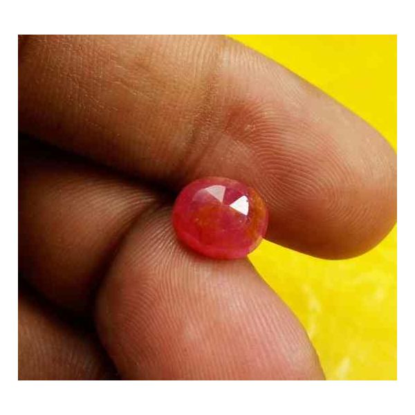 4.03 Carats Burma Ruby 9.39 x 7.97 x 5.06 mm