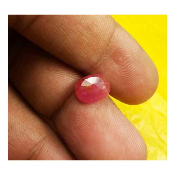 2.85 Carats Burma Ruby 9.49 x 7.59 x 3.57 mm