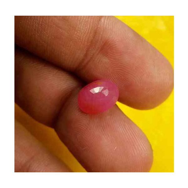 3.98 Carats Burma Ruby 10.23 x 7.50 x 5.42 mm