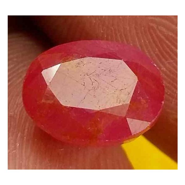 4 Carats Burma Ruby 9.84 x 8.20 x 4.89 mm