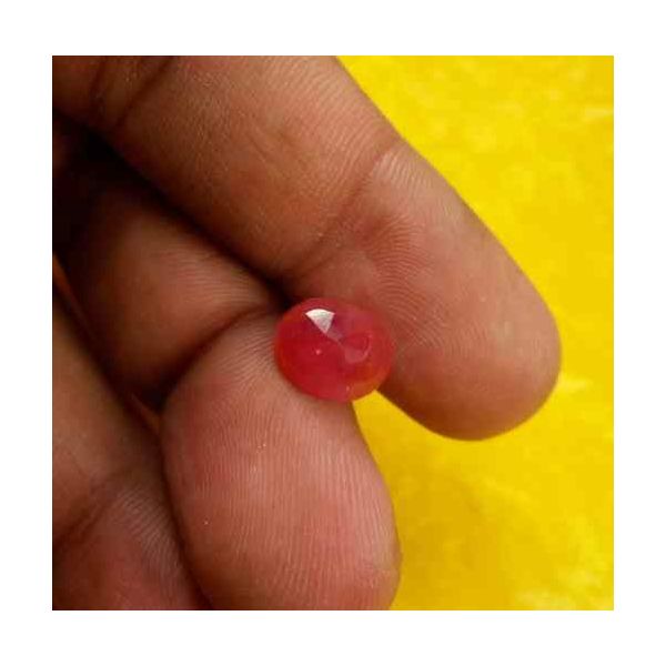 4 Carats Burma Ruby 9.84 x 8.20 x 4.89 mm