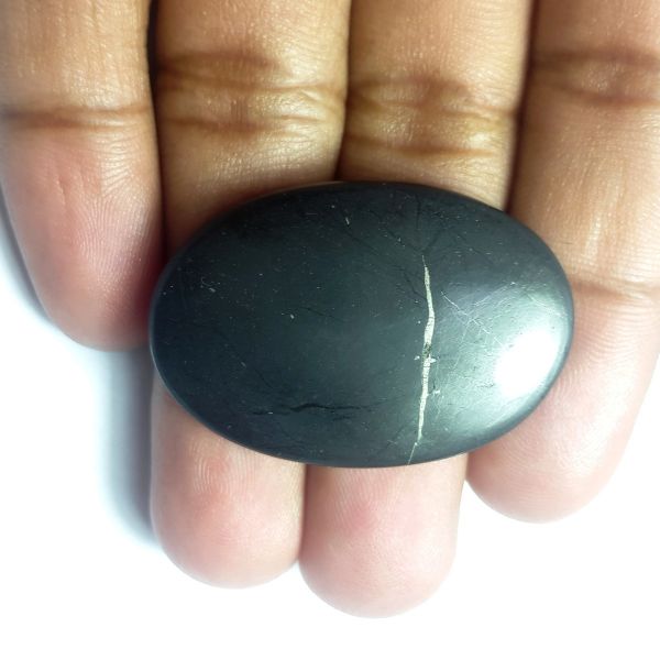 41.85 Carats Natural black Shungite 37.04 x 25.16 x 5.50 mm