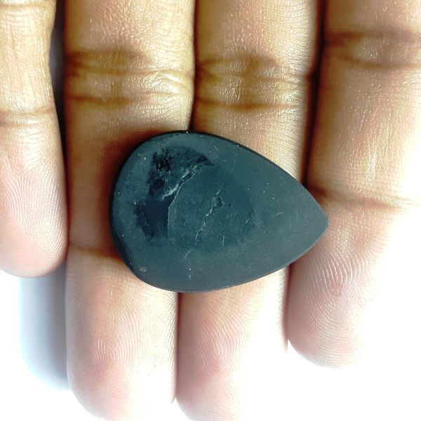 20.01 Carats Natural black Shungite 26.50 x 19.75 x 5.22 mm