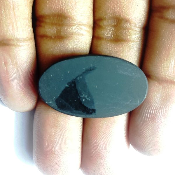 20.07 Carats Natural black Shungite  30.10 x 17.56 x 4.97 mm