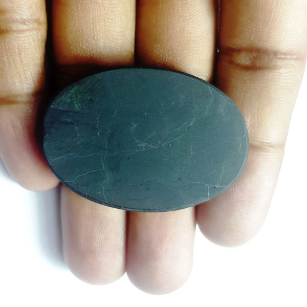 62.52 Carats Natural black Shungite  41.47 x 29.25 x 6.79 mm