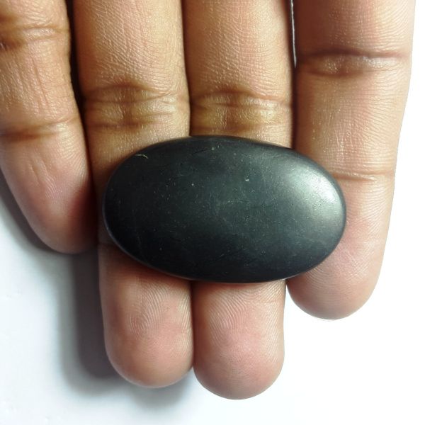 47.00 Carats Natural black Shungite   37.78 x 22.90 x 6.94 mm