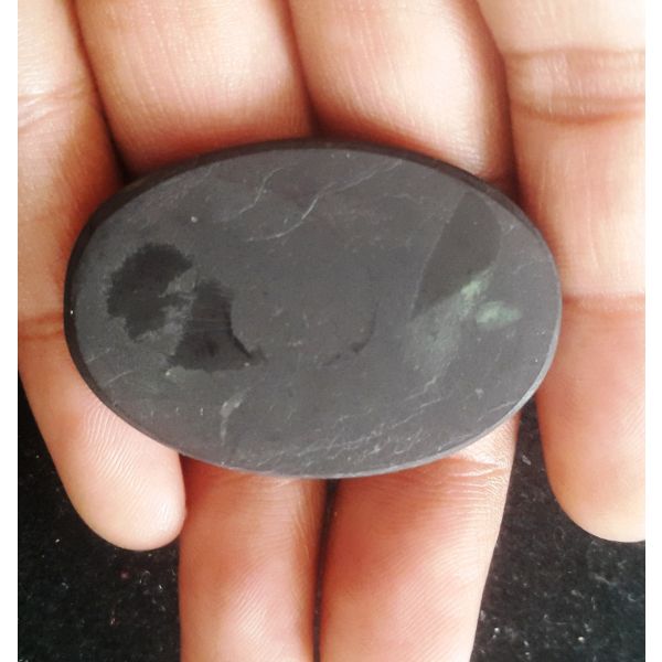 46.56 Carats Natural black Shungite  37.56 x 25.96 x 5.98 mm