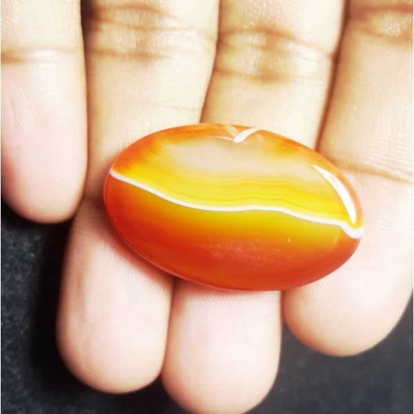 34.01 Natural Banded Agate 31.13 X 19.70 X 7.01 mm