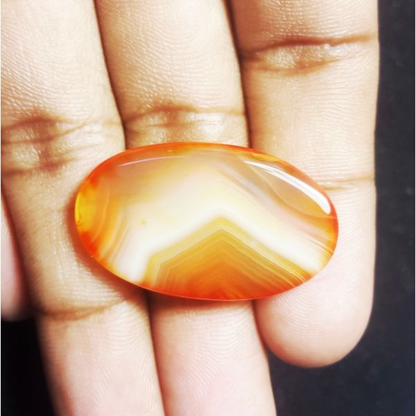 26.33 Natural Banded Agate 32.33 x 19.28 x 5.09 mm