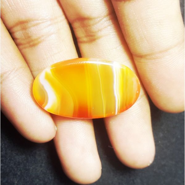 20.64 carats Natural Banded Agate 27.33 x 16.11 x 5.79 mm