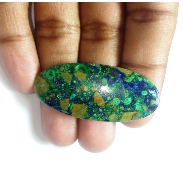 59.67 carat Natural Azurite Malachite 45.52x20.28x6.08mm