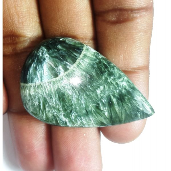 52.53 carats Natural Serpentine Agate 42.62 x 27.31 x 6.05 mm