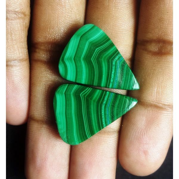 63.23 carat Natural Malachite 25.74 x 18.89 x 5.75 mm