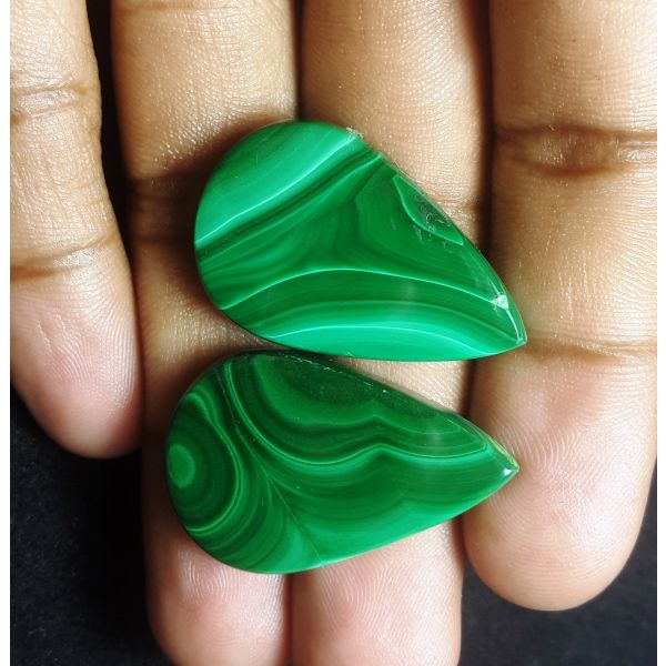 71.39 carat Natural Malachite 31.34 x 19.77 x 4.70 mm