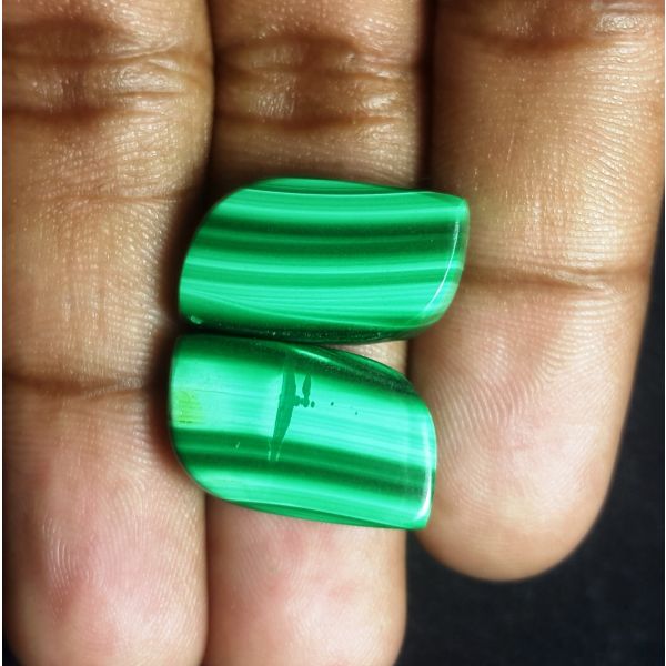 35.46 carat Natural Malachite 19.87 x 11.77 x 5.10 mm