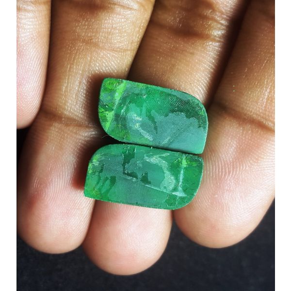 24.72 carat Natural Malachite 18.54 x 9.96 x 4.06 mm