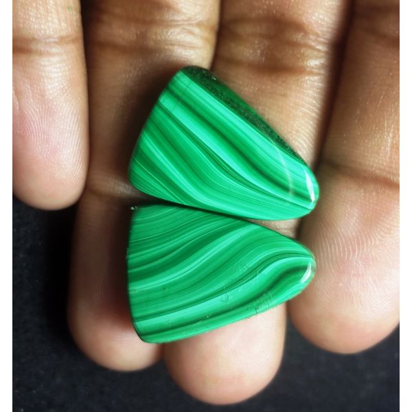 55.86 carat Natural Malachite 23.17 x 17.26 x 5.53 mm