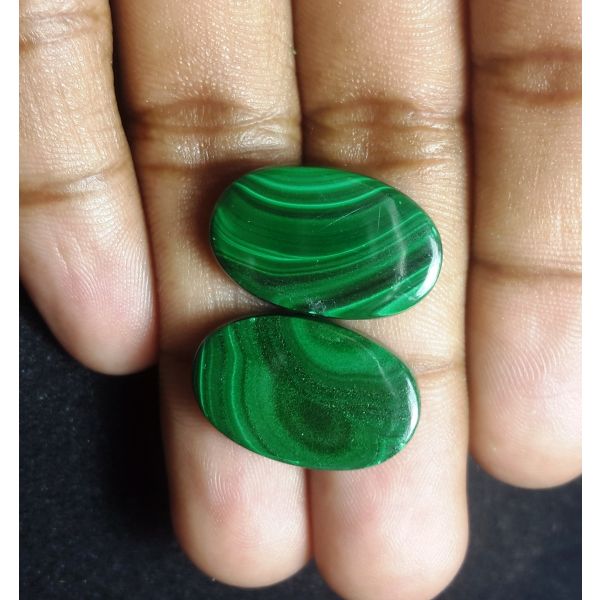 37.27 carat Natural Malachite 22.00 x 13.96 x 3.96 mm