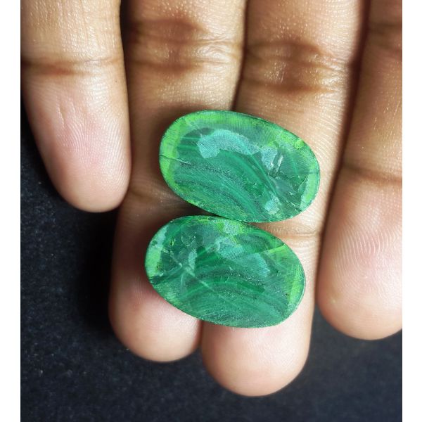 37.27 carat Natural Malachite 22.00 x 13.96 x 3.96 mm