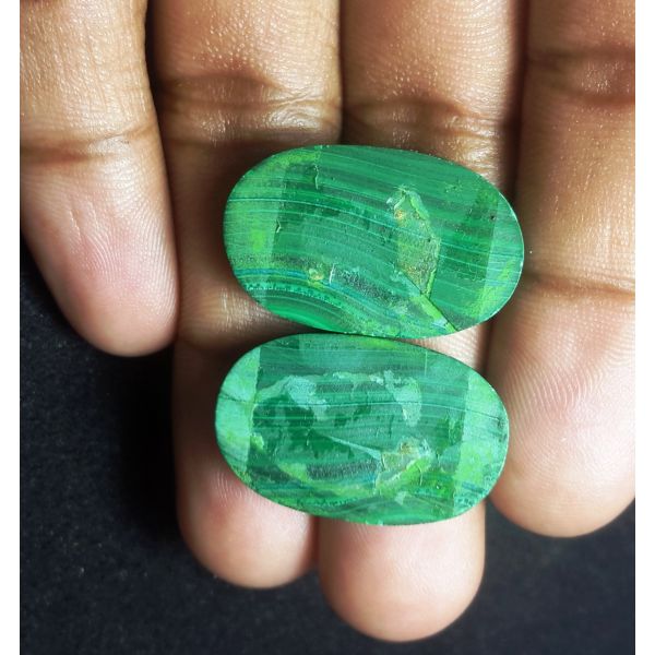 60.52 carat Natural Malachite 26.03 x 16.17 x 4.80 mm