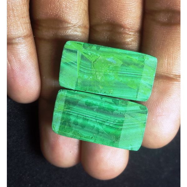 73.38 carat Natural Malachite 27.55 x 14.09 x 5.31 mm