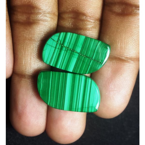 55.41 carat Natural Malachite 23.88 x 13.70 x 7.87 mm