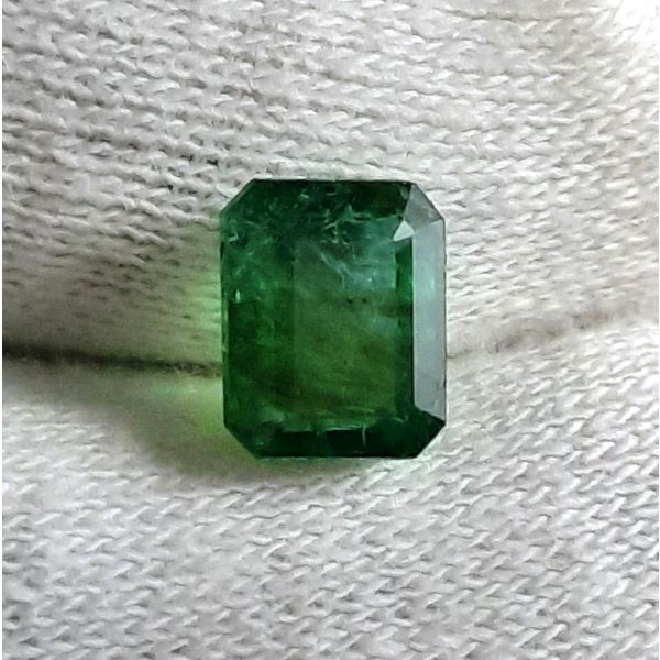3.77 Carats Natural Zambian Emerald 9.33x7.47x5.90mm