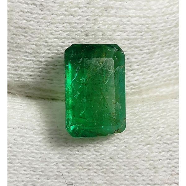 3.49 Carats Natural Zambian Emerald 11.18x7.44x4.8mm